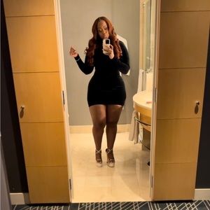 BRAND NEW! Naked Wardrobe velvet mini dress